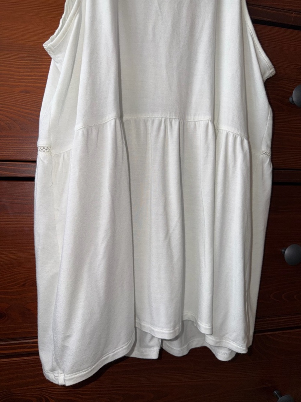 American Eagle Outfitters White Lace-Trim Tank Top - Picture 5 of 5